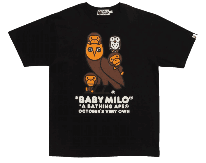 BAPE x OVO Baby Milo T-shirt - Black