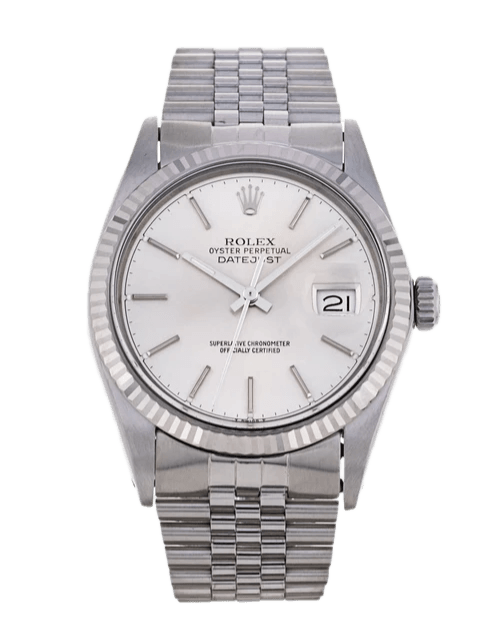 Rolex Datejust Silver Dial - 36mm, Steel and White Gold (1987)