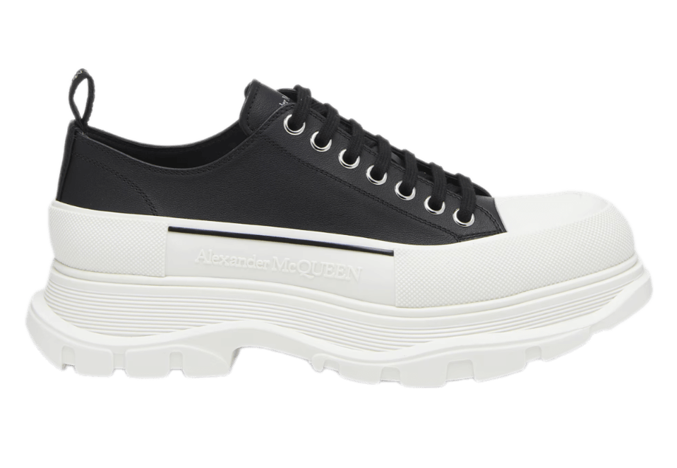 McQueen Tread Slick Lace Up - Black/White