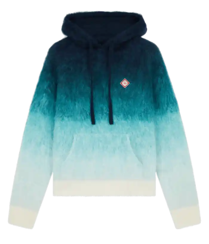 Casablanca Gradient Mohair Hooded Sweatshirt - Multicolor