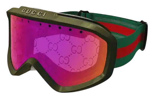 Gucci Ski Goggles - Green Injected