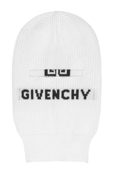 Givenchy 4G Knitted Balaclava - White/Black