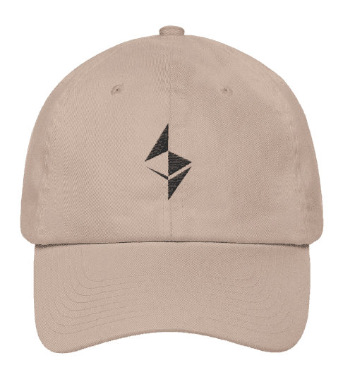 Ethereum Surface Design Baseball Cap - Stone