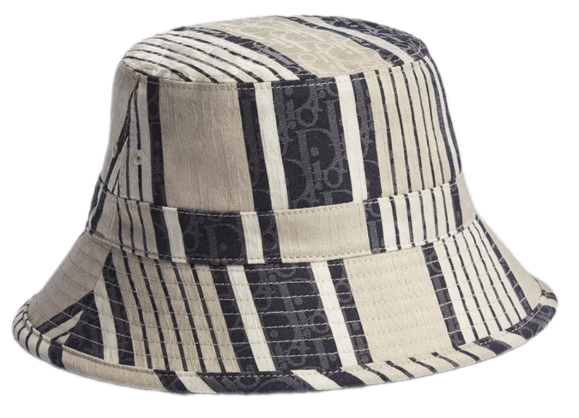 Dioriviera Dior Oblique Sun Stripes Bucket Hat - Gray/Blue