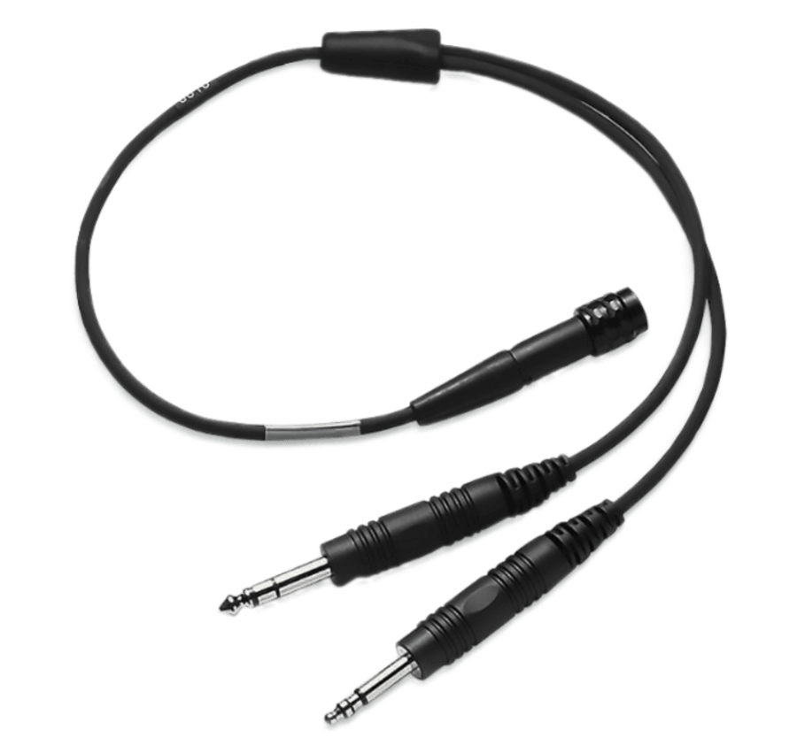 Bose 6 Pin LEMO to Dual Plug Adapter