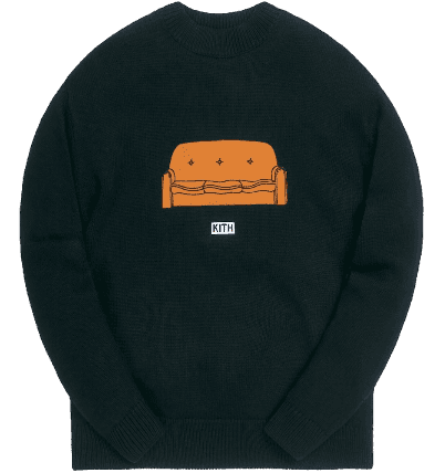 Kith x The Simpsons Couch Intarsia Sweater - Black