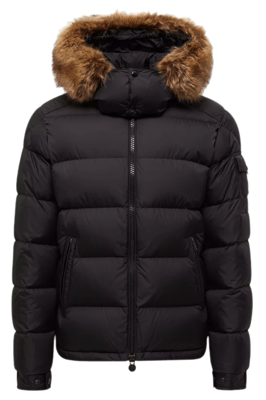 Moncler Mayaf Hooded Short Down Jacket - Black