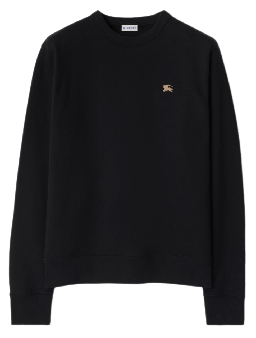 Burberry Knight Stamp Cotton Sweatshirt - Black