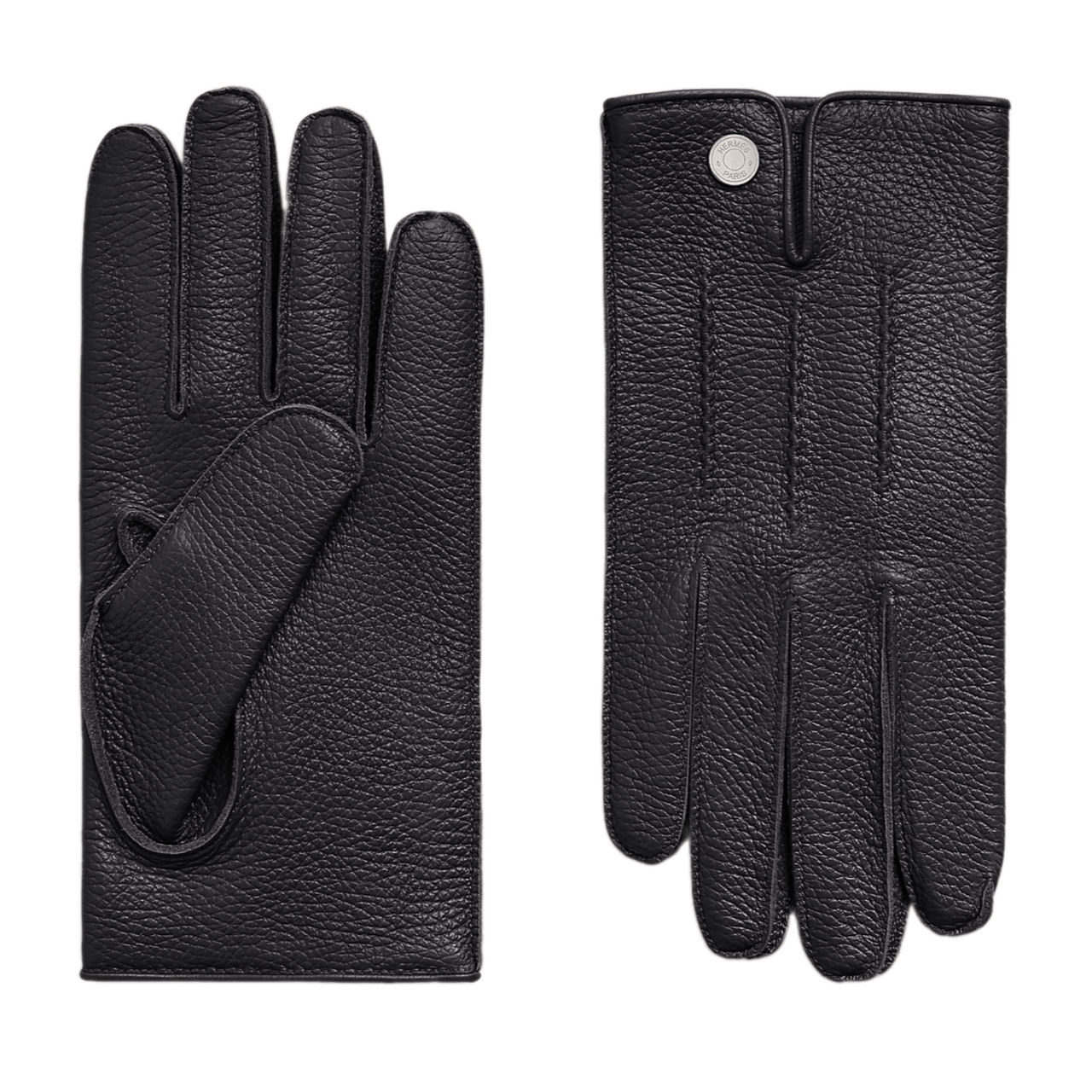 Hermès Clou de Selle II Gloves - Bleu Noir