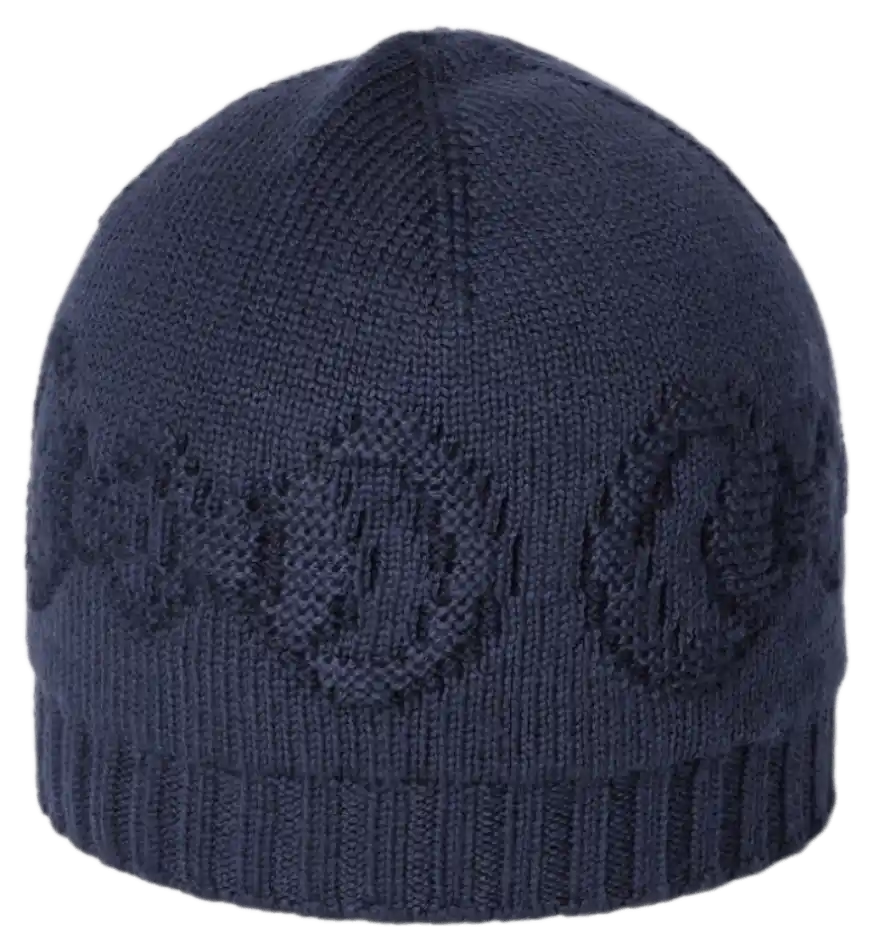 Gucci Wool Hat with Horsebit Detail - Navy