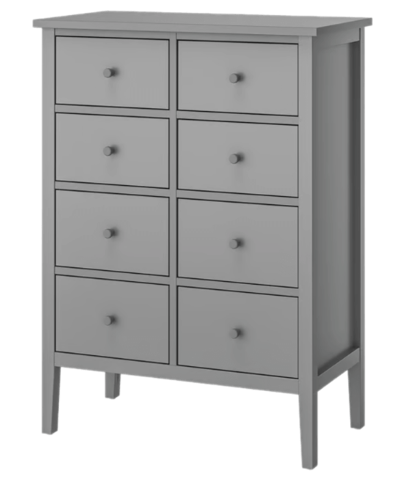 GULLABERG 8-drawer Chest - Gray