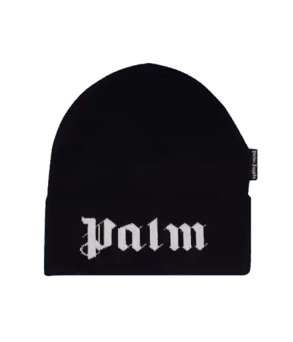 Palm Angels Beanie - Black White