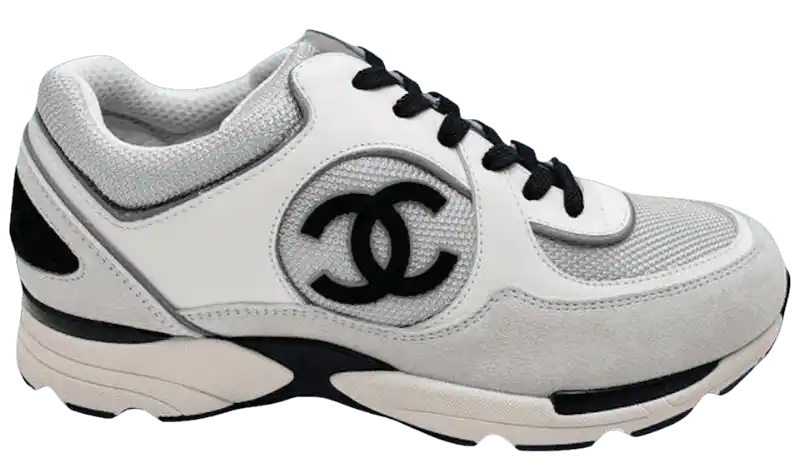 Chanel CC Logo Trainer - White Leather