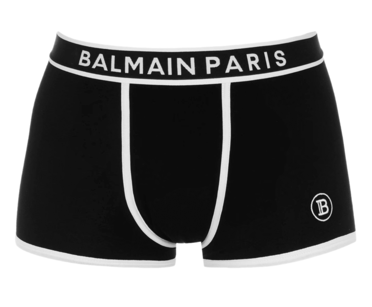 Balmain Paris Logo Boxers - Black/White