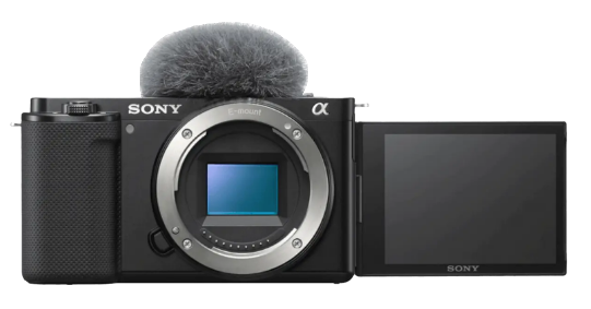 Sony Alpha ZV-E10 - APS-C Interchangeable Lens Vlog Camera 24MP, 4K/30p, Vlog style camera