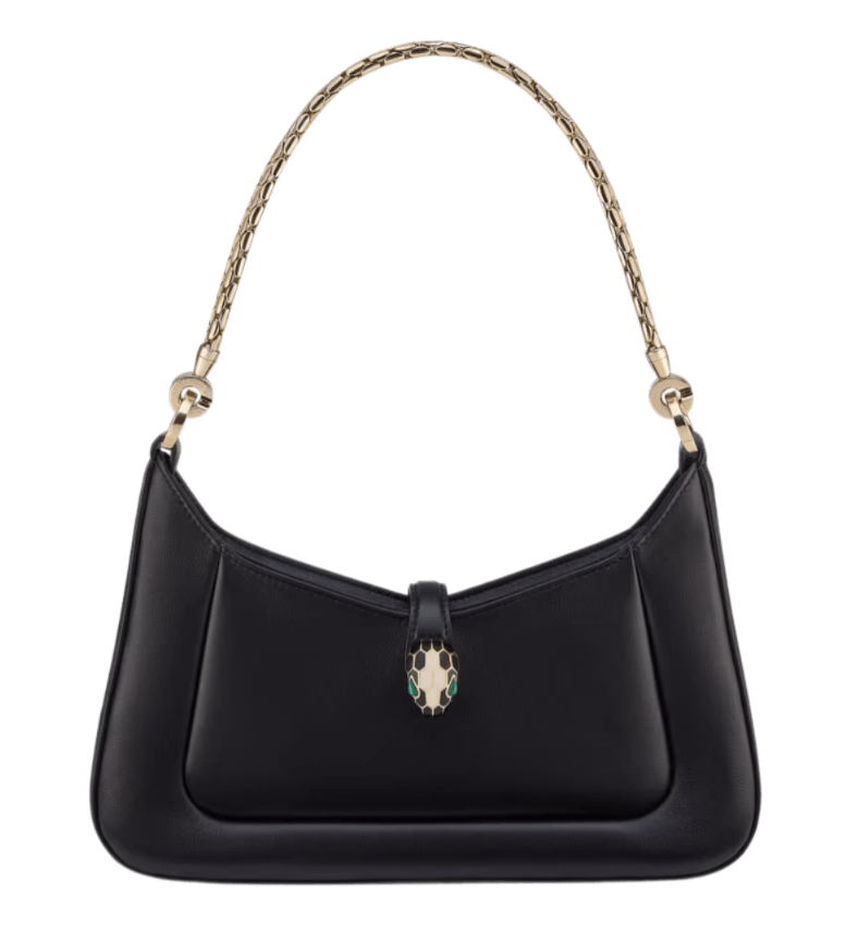Bvlgari Serpenti Baia Shoulder Bag - Black