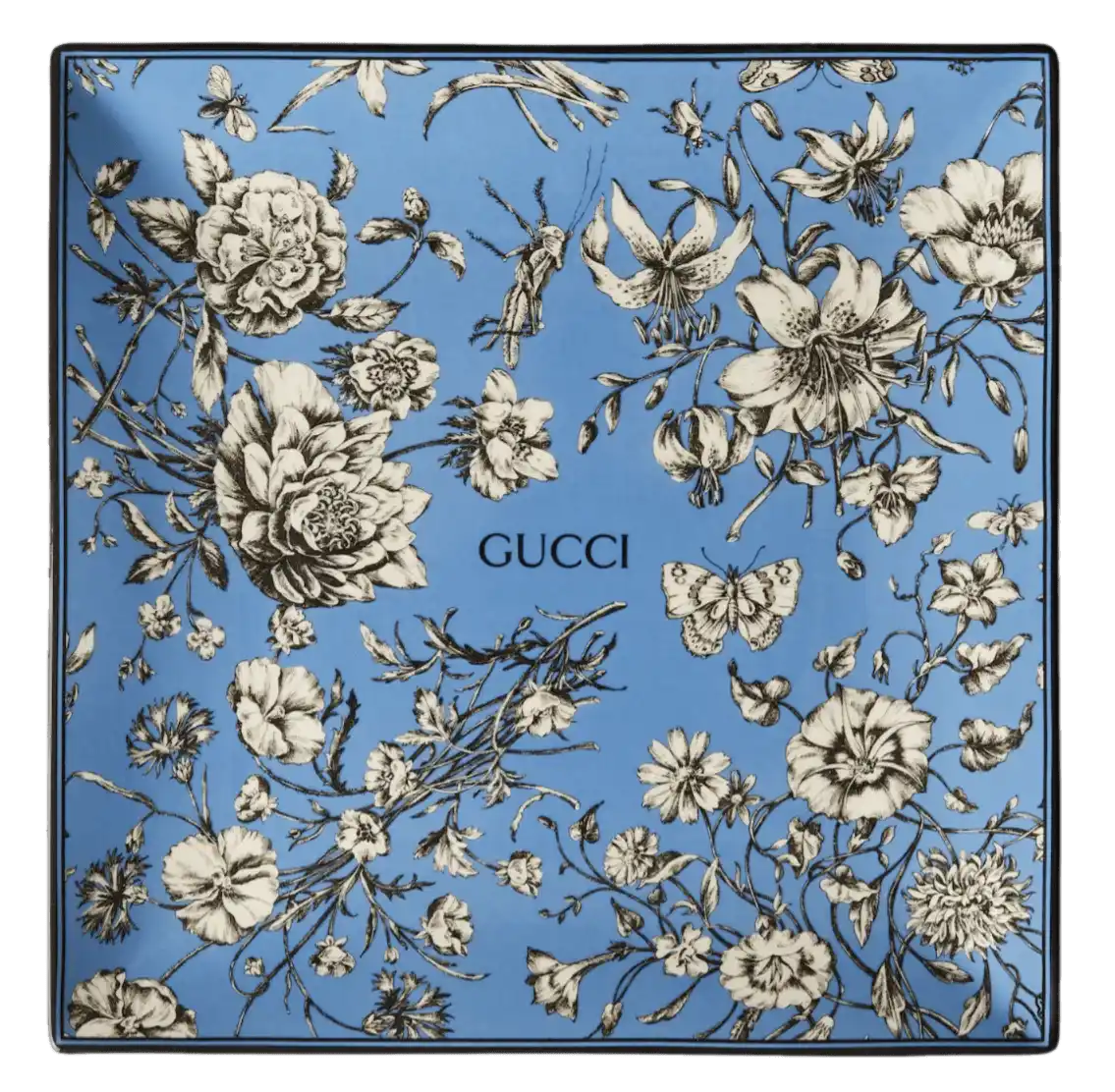Gucci Flora Sketch Print Large Trinket Tray