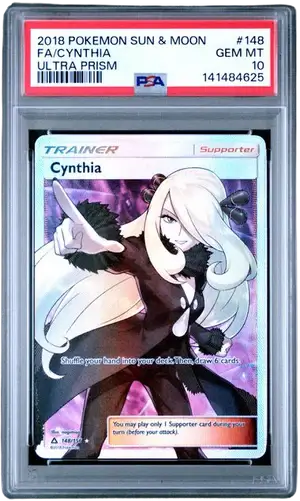 Pokémon PSA 10 FA/CYNTHIA ULTRA PRISM
