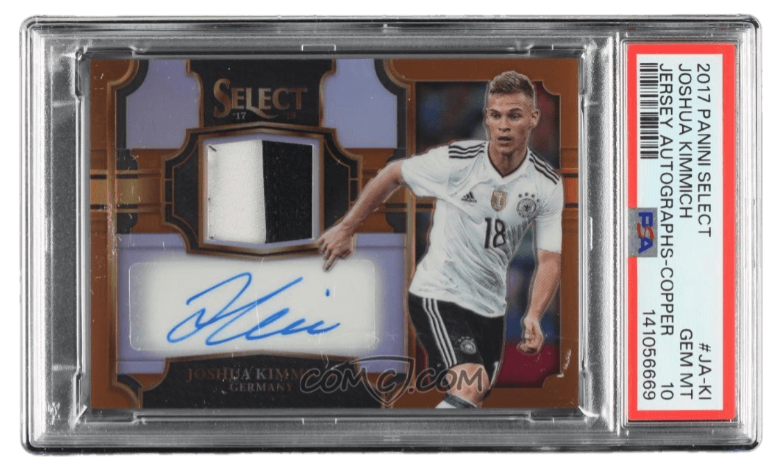 2017-18 Panini Select - Jersey Autographs - Copper Prizm #JA-JKI - Joshua Kimmich /49 PSA 10