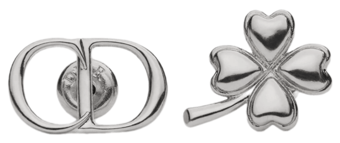 Dior Trèfle Earrings - Silver-Finish Brass