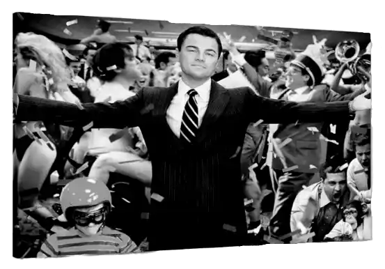 Wolf of Wall Street Leonardo Dicaprio Canvas Wall Art