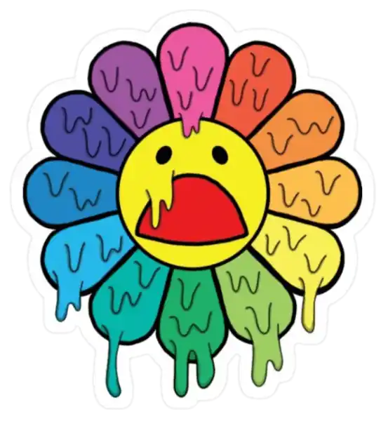 Takashi Murakami Drip Sticker