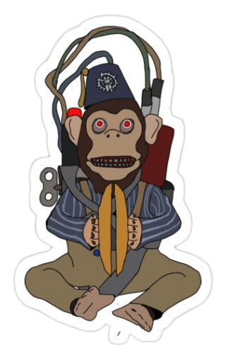 Call Of Duty Monkey Sticker
