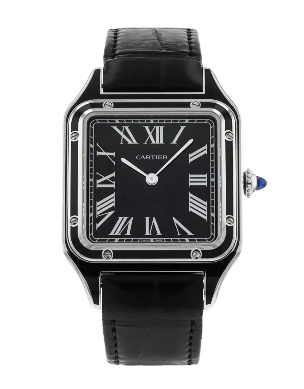 Cartier Santos Dumont Black Roman Dial - 31mm, Steel (2024)