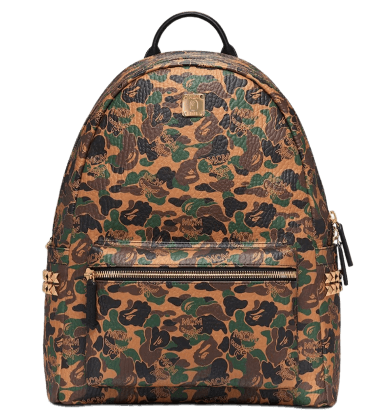 MCM x BAPE Stark Backpack - Medium Visetos Camo