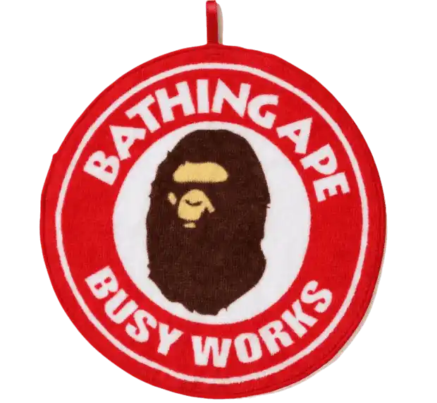 BAPE Busy Works Hand Towel - Red