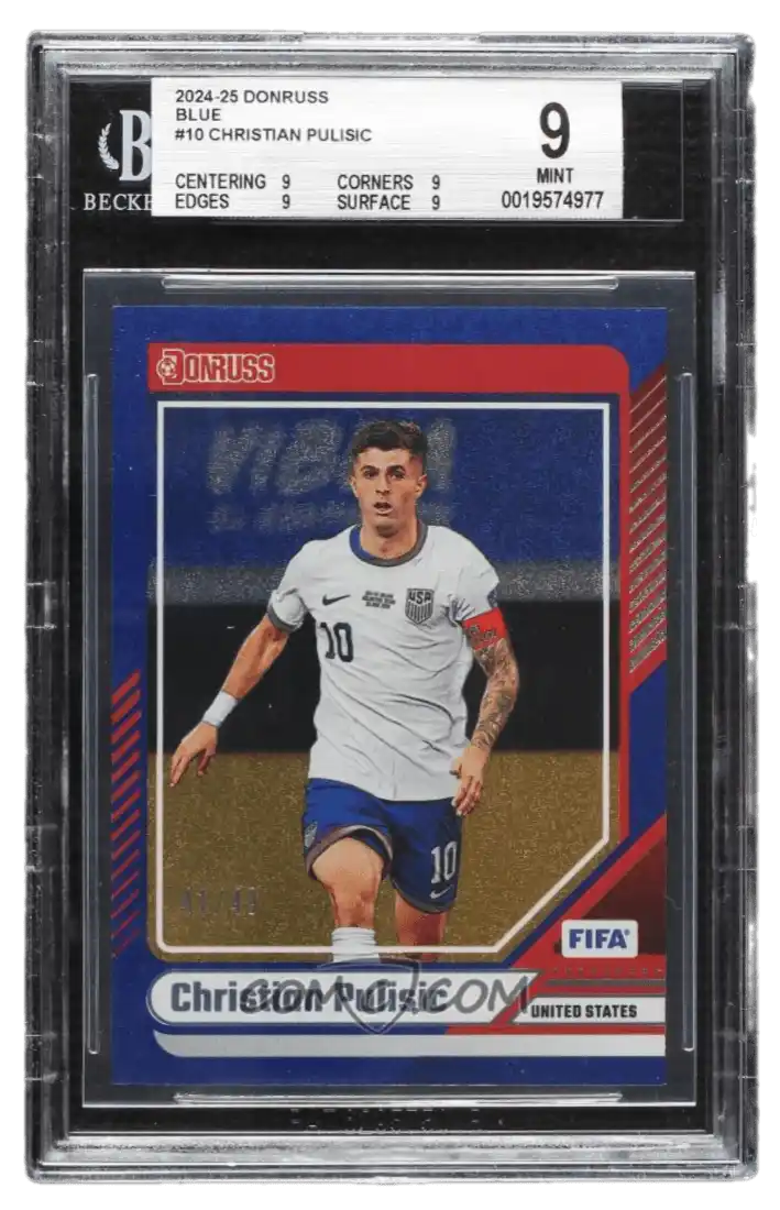 2024-25 Panini Donruss FIFA  - Blue #10 - Christian Pulisic /49 BGS 9