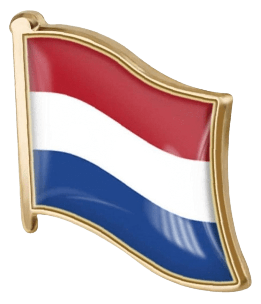 Netherlands Flag Brooch Metal Pin Badge