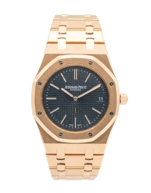 Audemars Piguet Royal Oak Blue Dial - 39mm, Rose Gold (2017)