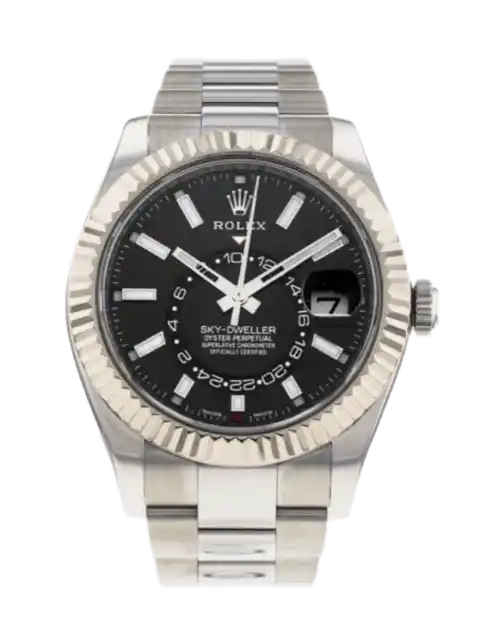 Rolex Sky-Dweller Black Dial - 42mm, Steel and White Gold