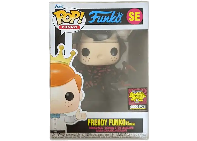 Fundays Box of Fun Blacklight Battle Freddy Funko As Spider-Man SE (LE 4000)