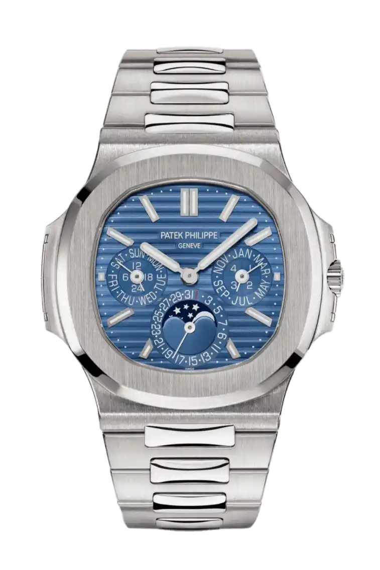 Patek Philippe Nautilus Perpetual Calendar Blue Dial - 40mm, White Gold