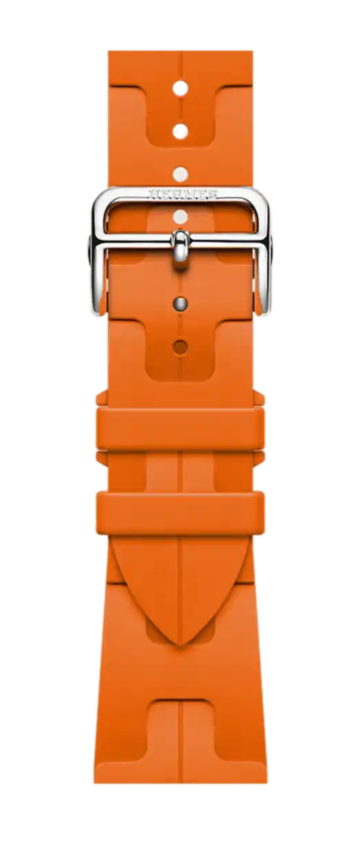 Band Apple Watch Hermès Single Tour 42 mm Deployment Buckle Kilim - Orange