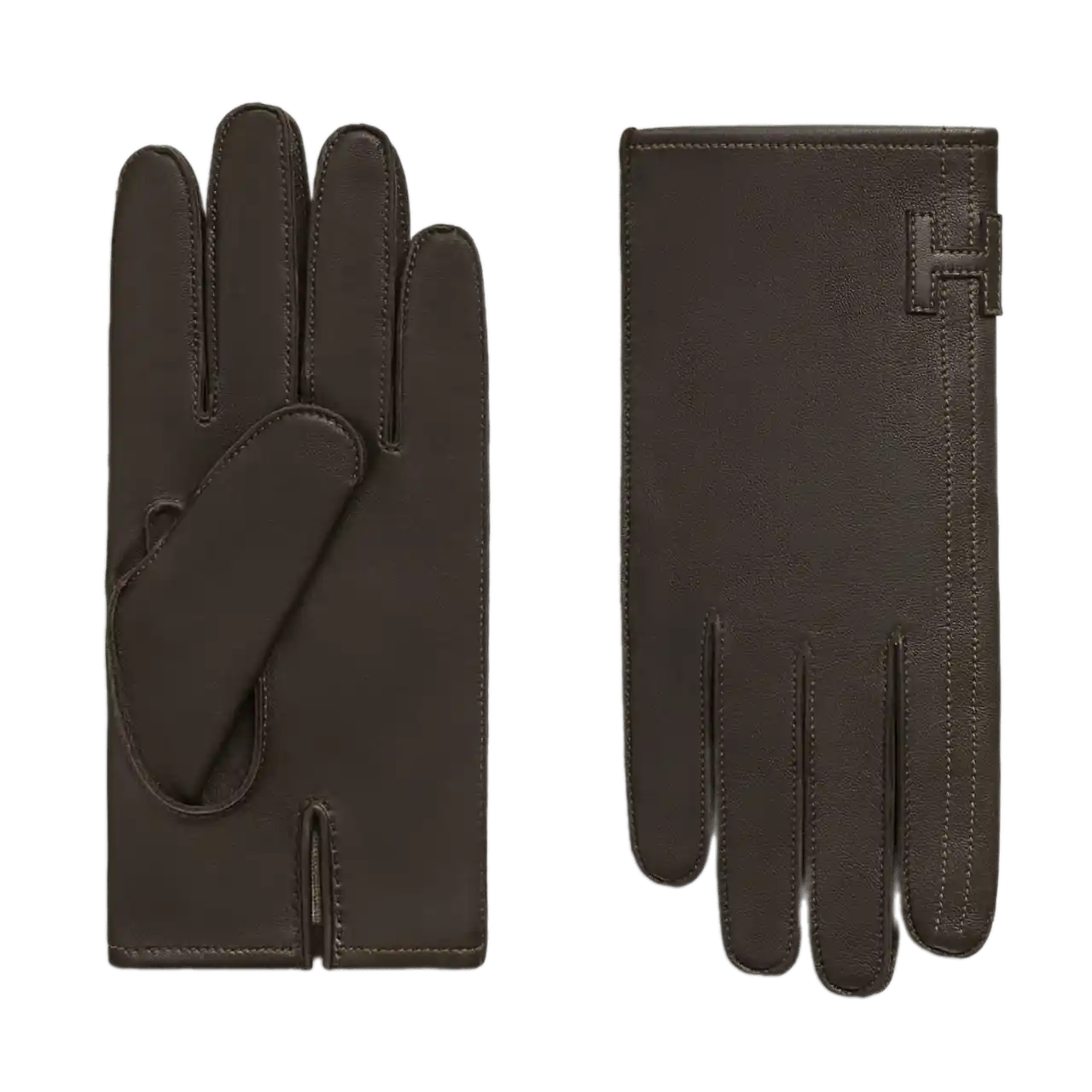 Hermès Joshua H Stripe Gloves - Moka