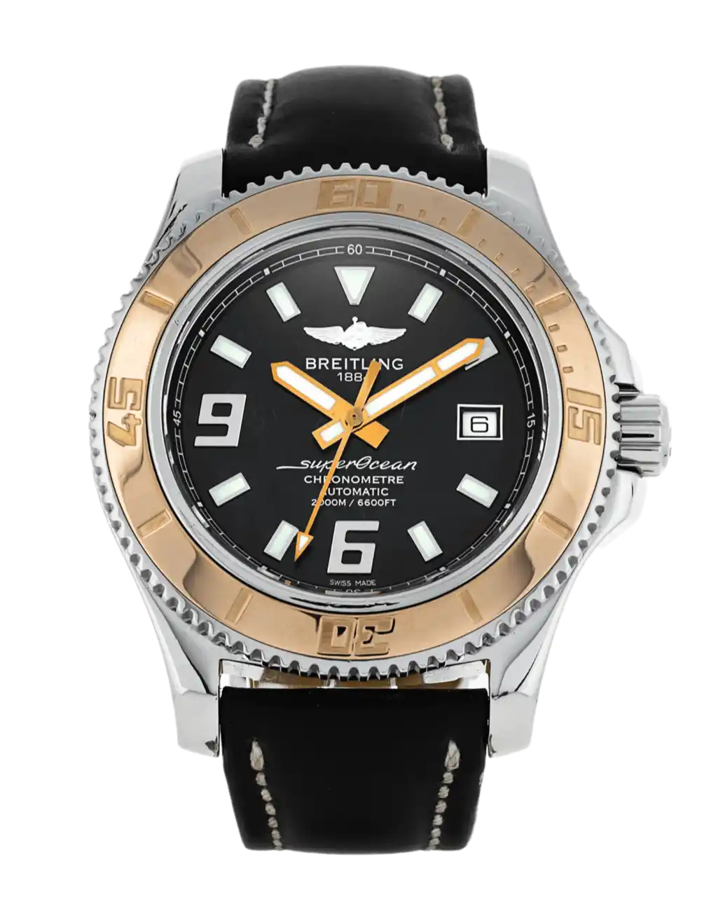 Breitling SuperOcean Black Dial - 44mm, Steel and Rose Gold (2015)