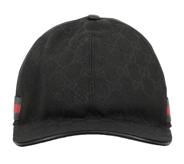 Gucci Original GG Canvas Baseball Hat with Web - Black