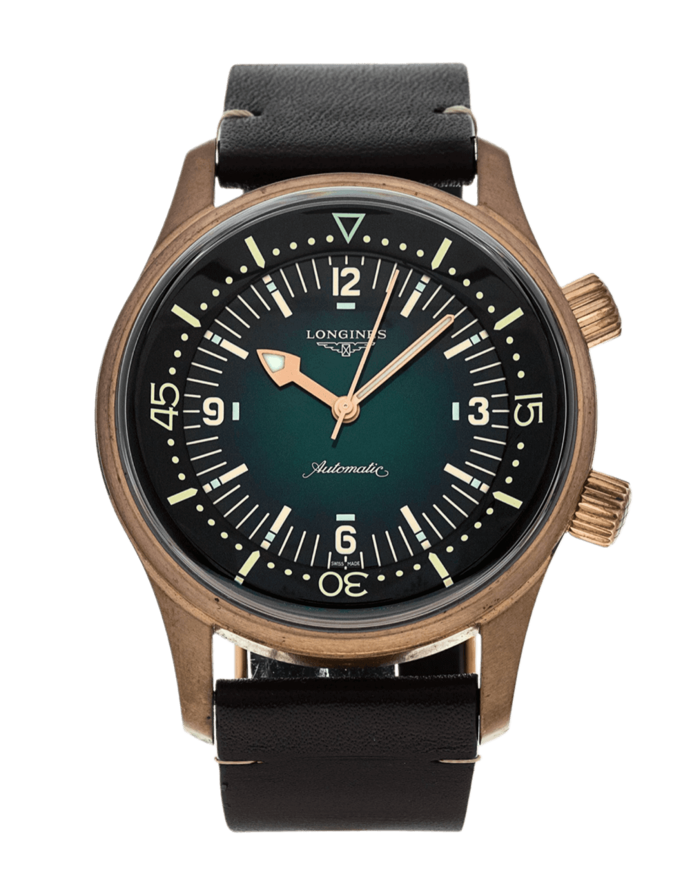 Longines Legend Diver Green Quarter Dial - 42mm, Bronze (2021)
