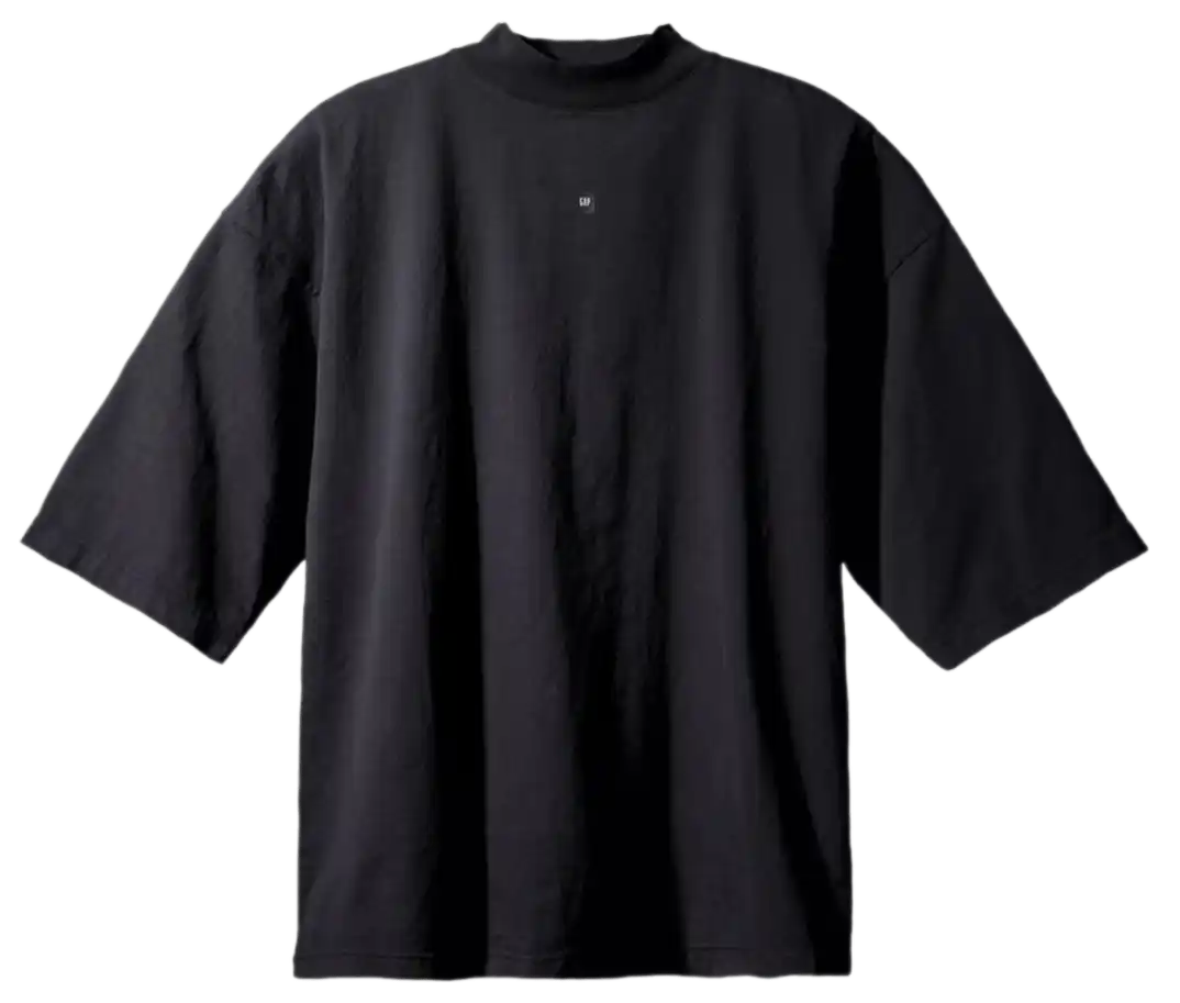 Yeezy Gap Logo 3/4 Sleeve Tee - Black