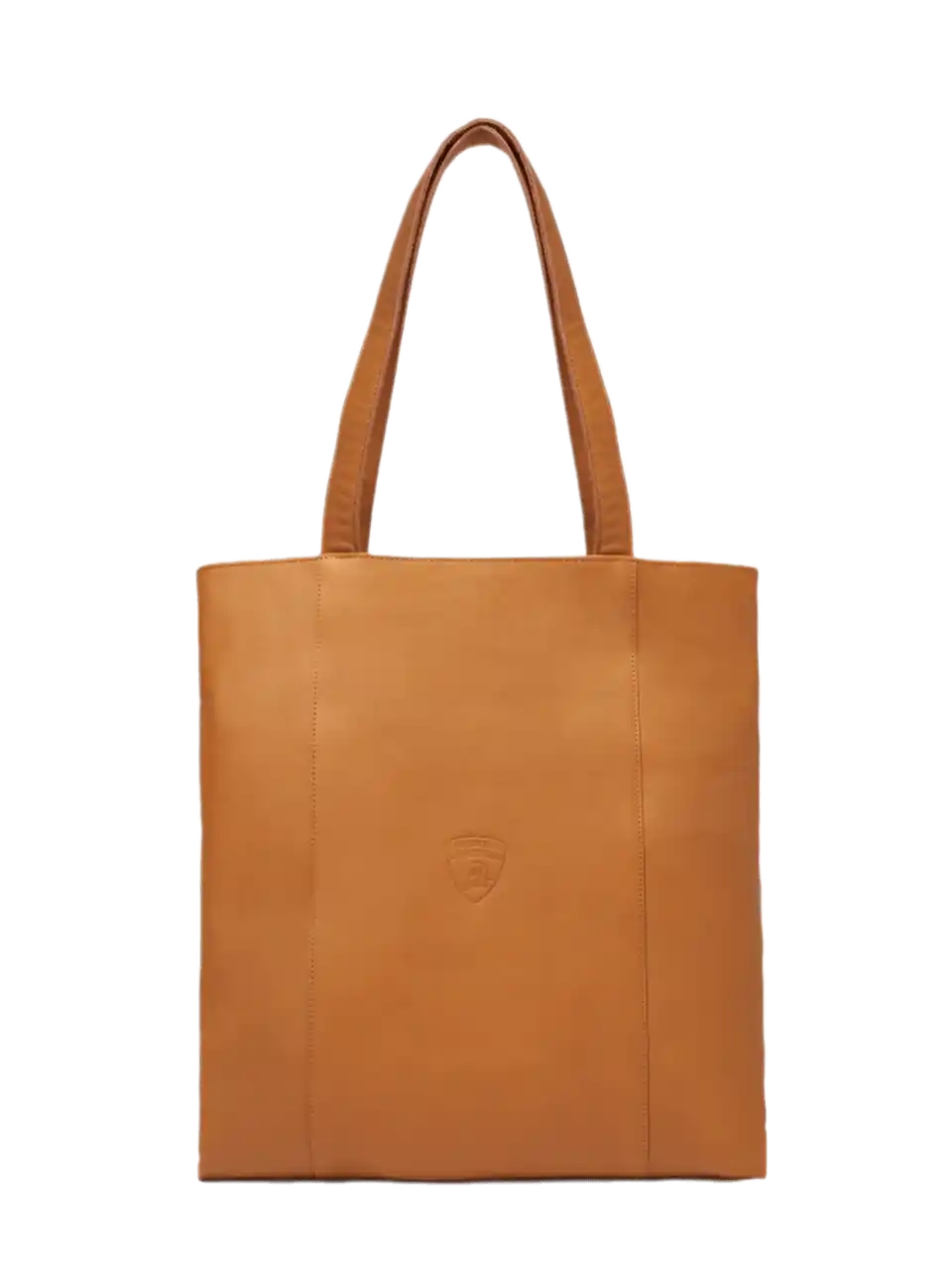 Upcycled Leather Automobili Lamborghini Tote Bag - Beige
