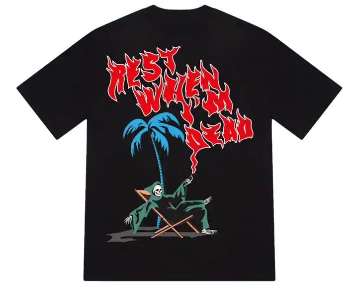 Trapstar Rest When I'M Dead Tee - Black/Multi