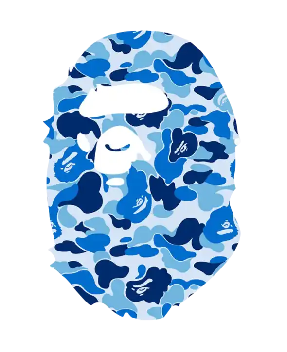 Bape Sticker - Blue Camo