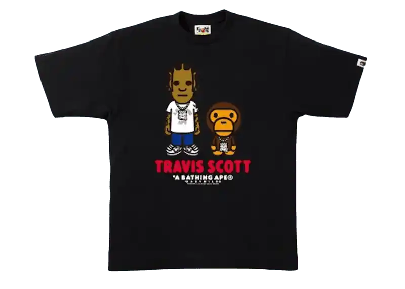 BAPE Travis Scott Tee - Black