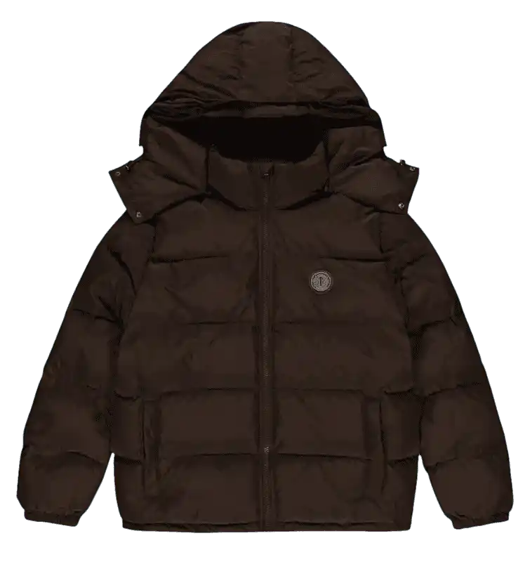 Trapstar Irongate Detachable Hooded Puffer Jacket - Brown