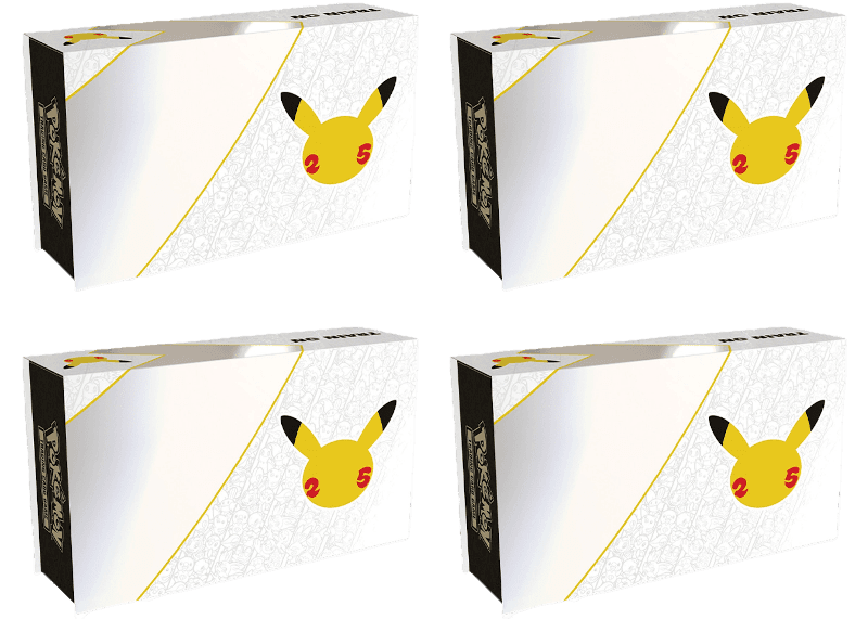 Pokémon TCG 25th Anniversary Celebrations - Ultra-Premium Collection Box 4x Lot