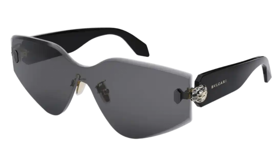 Bvlgari Serpenti Forver Rimless Sunglasses - Black
