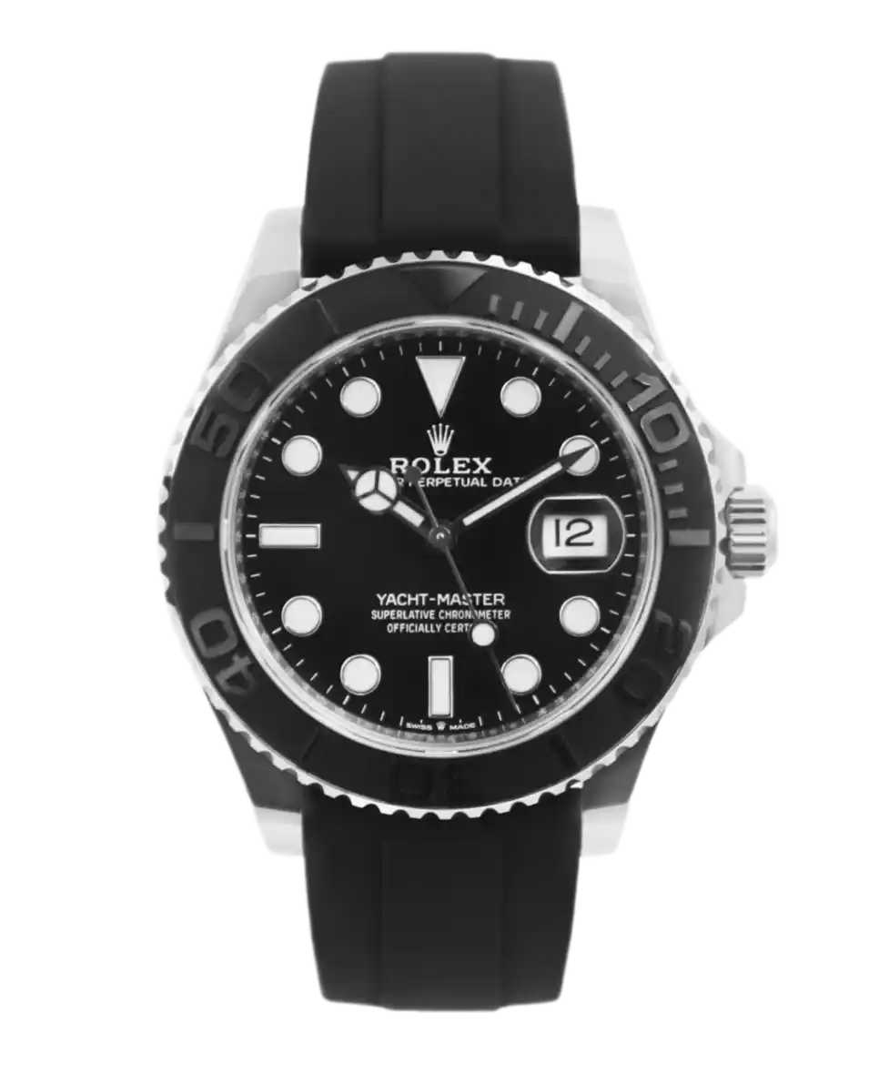 Rolex Yacht-Master Black Dial - 42mm, White Gold (2021)